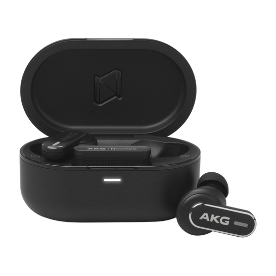 AKG N5 Hybrid - Black - True wireless noise cancelling earbuds - Hero